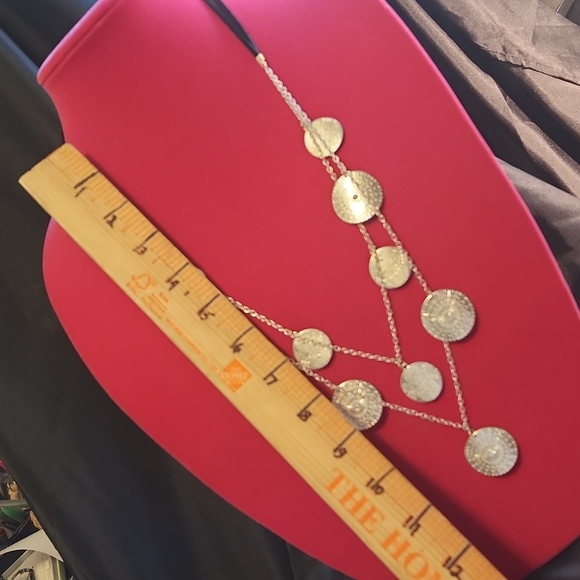 Silver Coin Style Two Strand Necklace - Maurices - Picture 7 of 7